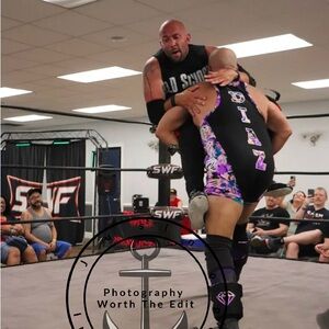 Black and Purple Wrestling Singlet photography